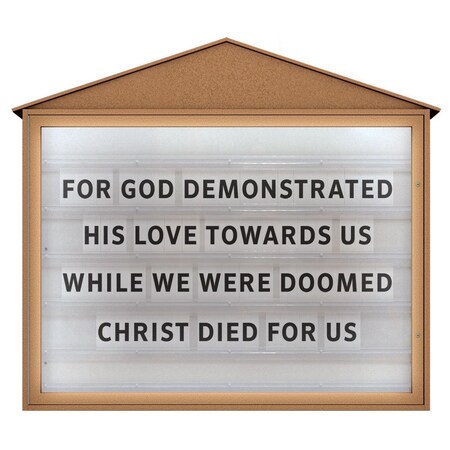 United Visual Products Indoor Enclosed Combo Board, 72"x36", Bronze Frame/Grey & Pumice UVCB7236BZ-GREY-PUMICE